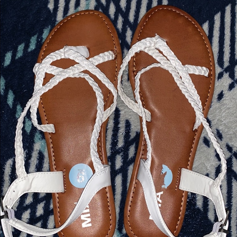 White sandals